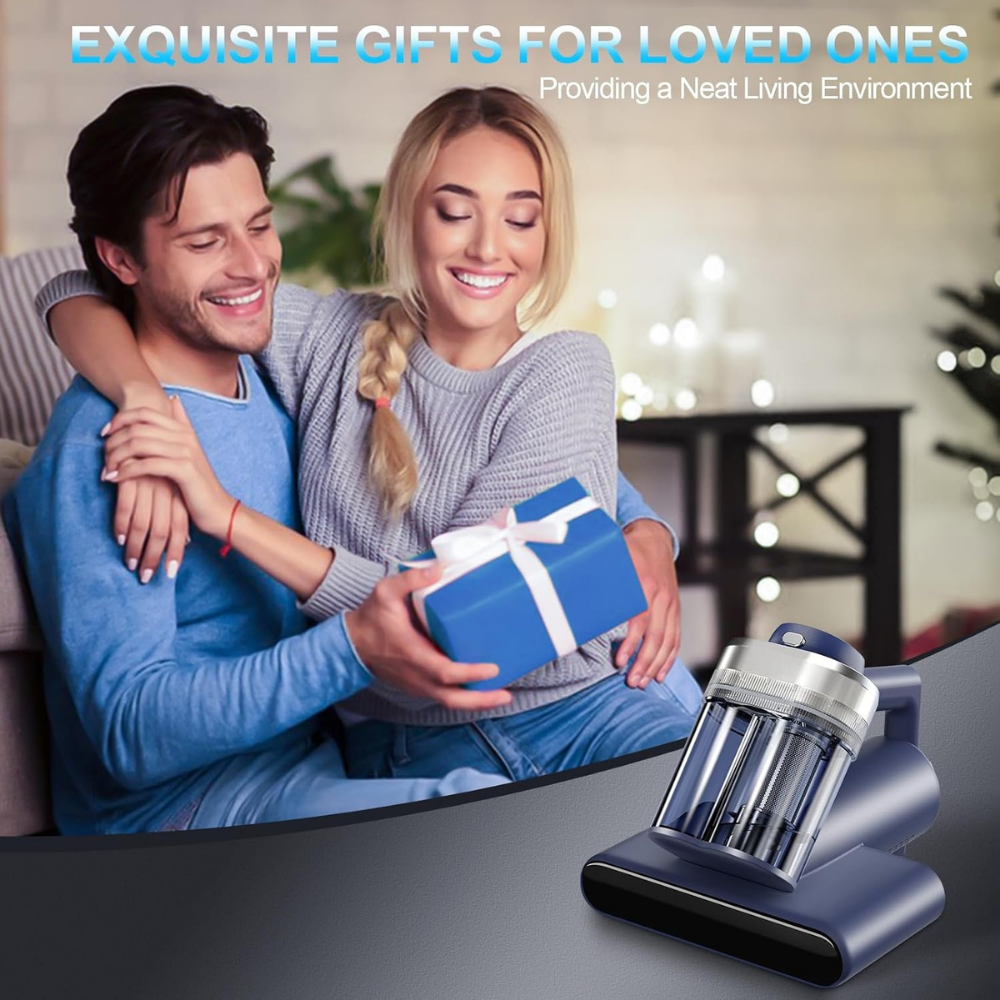 Mattress vacuum cleaner with UV light against mites