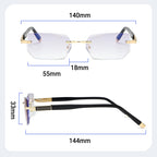 Progressive varifocal glasses with blue light filter