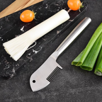 Stainless Steel Julienne Peeler – Even Strips Every Time