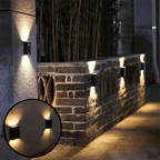 Solar Wandleuchte LED wasserdicht IP65 warmweiß kabellos