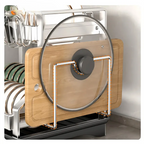 Two-Tier Dish Rack with Drip Tray – Ready to Use Immediately