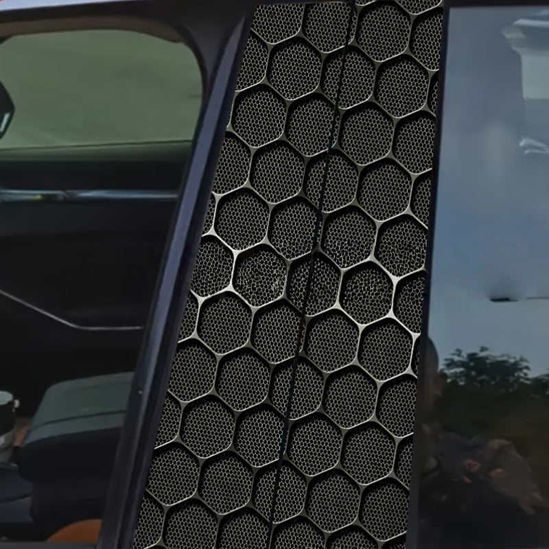 Car B-pillar protective film with scratch protection