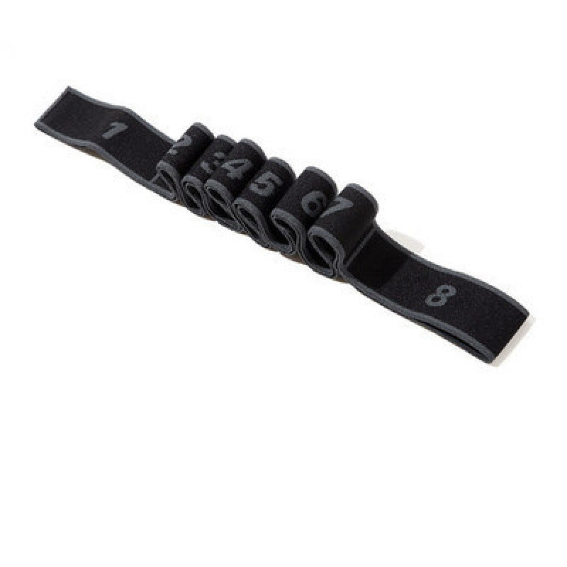 Fitness band with 8 segments for yoga and strength training