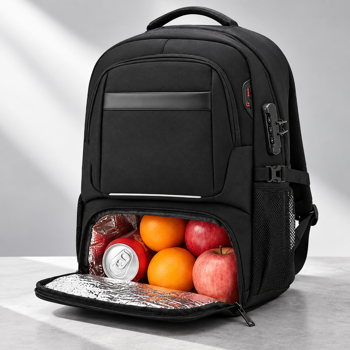Laptop-Rucksack 17,3 Zoll mit Kühlfach und USB-Anschluss