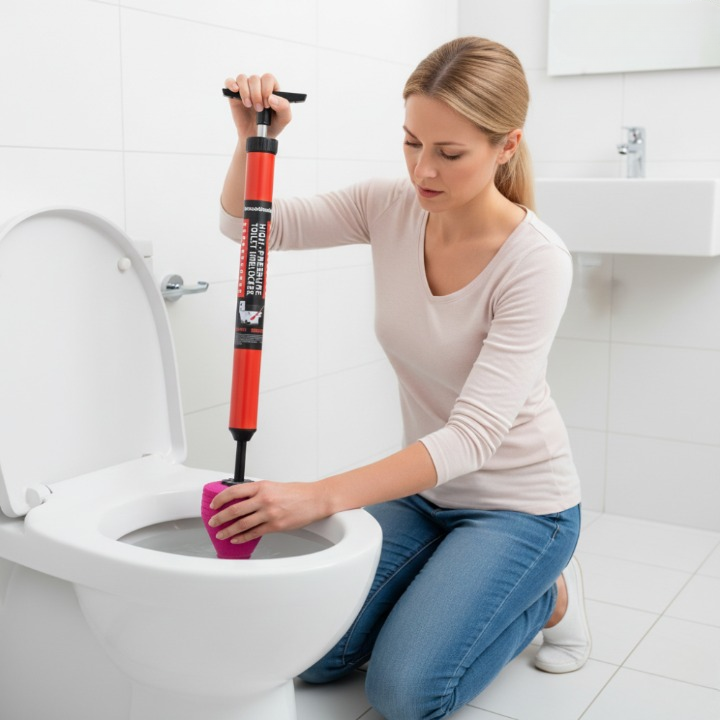 Compressed Air Drain Cleaner – Clears Clogs in Seconds