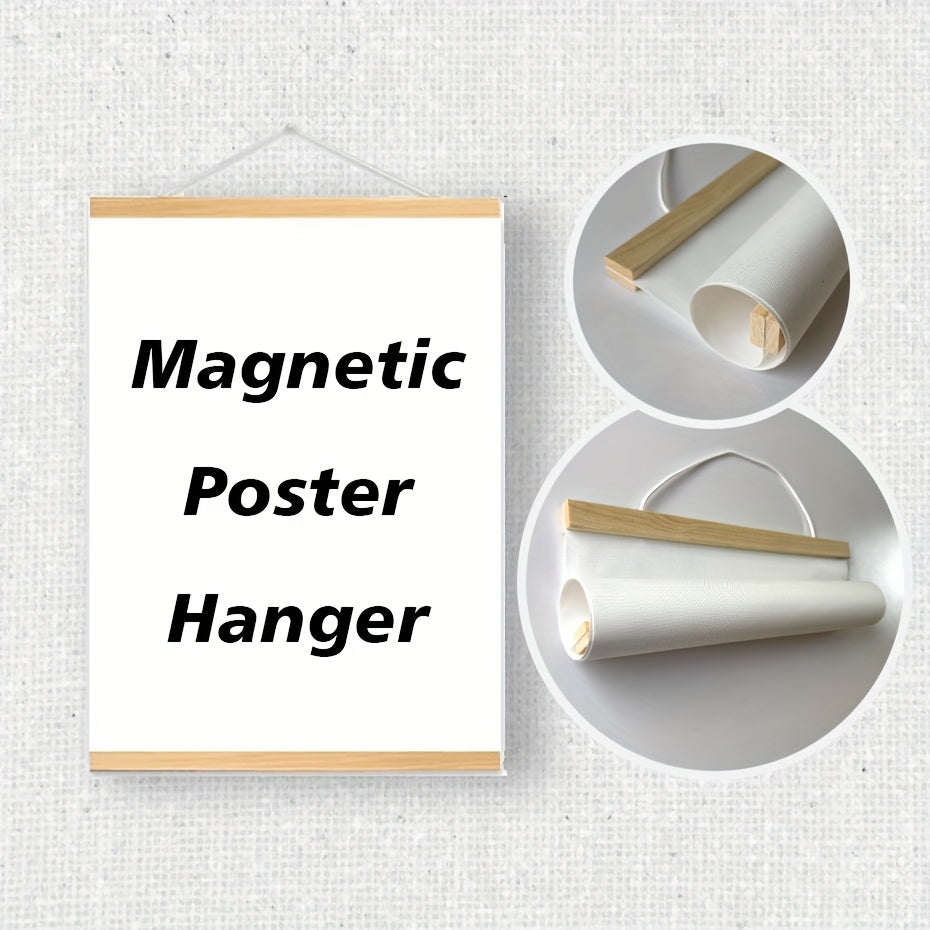 Magnetische Posterleiste Holz – Einfacher Bilderwechsel ohne Rahmen