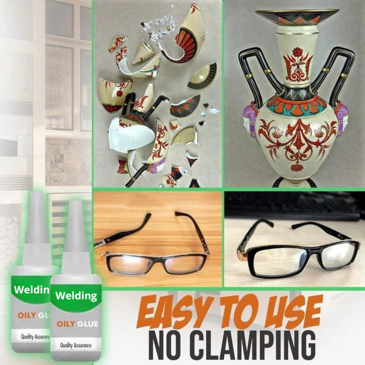 Super glue for many materials – Fast curing, drip-free - 2-piece set