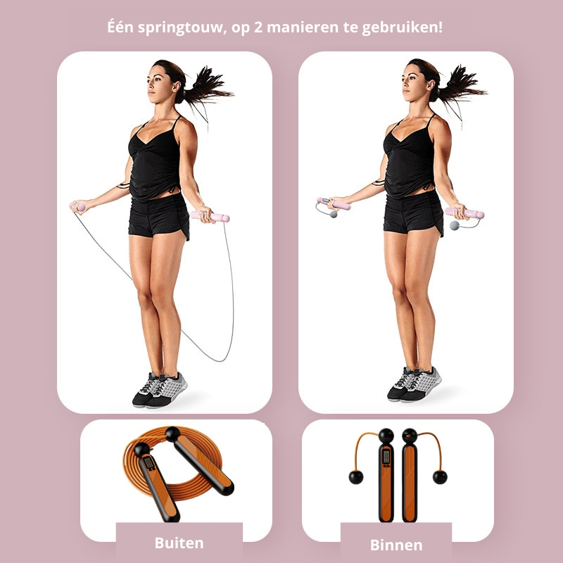 Wireless Jump Rope with Counter – No Space Needed