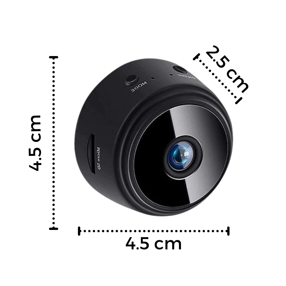 Mini surveillance camera with Wi-Fi and motion detector