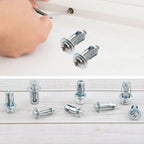 Zinc-plated expansion pin set with flower expansion nut
