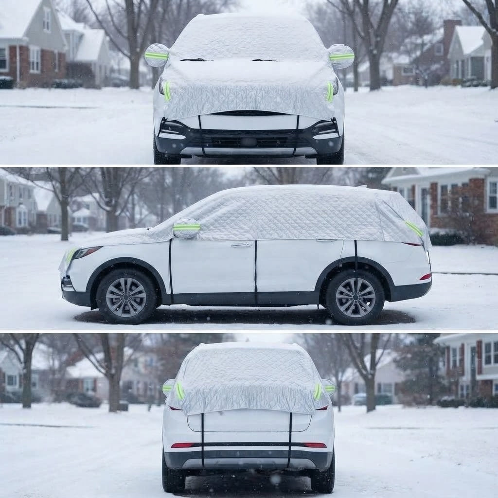 Winter Autoabdeckung SUV wasserdicht – Schutz vor Schnee, Eis und Frost, Allwetter