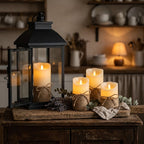 Flameless LED candles with flickering light – 6 designs, sets of 3 to 12 pieces