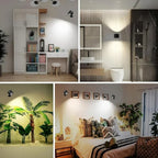 LED wall light with remote control and magnetic base