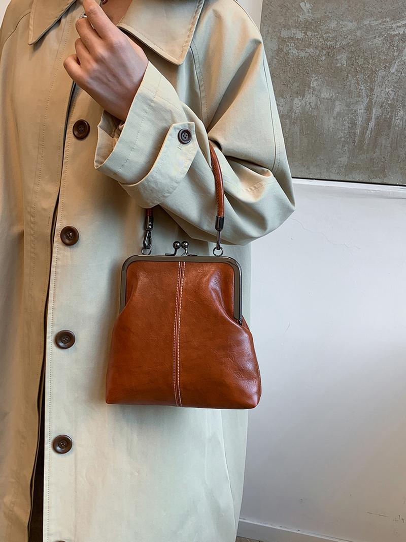 Vintage Handtasche mit Bügelverschluss