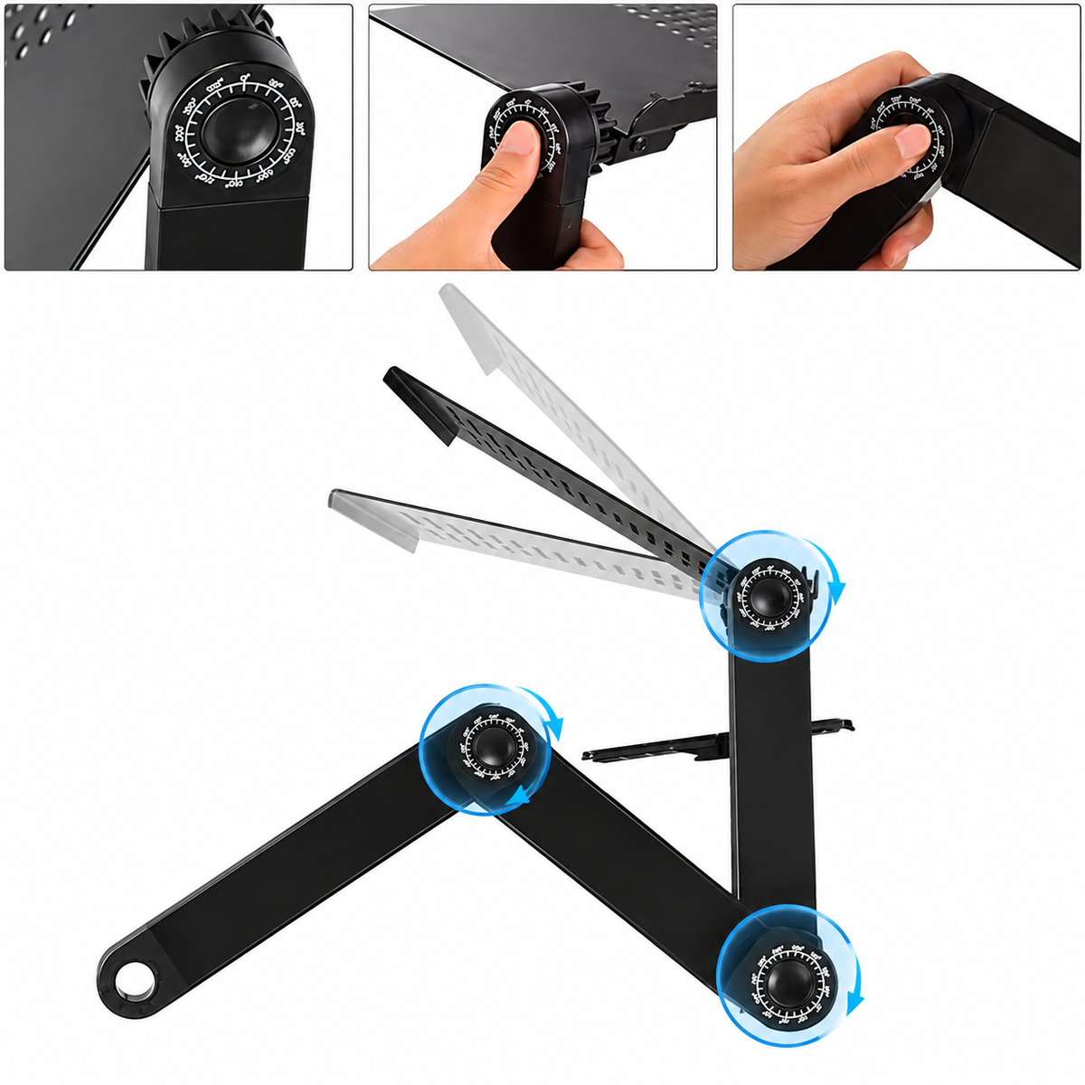 Laptopständer 360° höhenverstellbar mit Kühlung