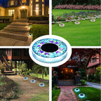 Solar garden lights mosaic design – 6 LEDs, up to 10 hours