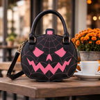 Handtasche Kürbis-Motiv Kunstleder Halloween