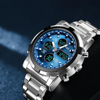 Digital-Armbanduhr mit Multifunktionsdisplay