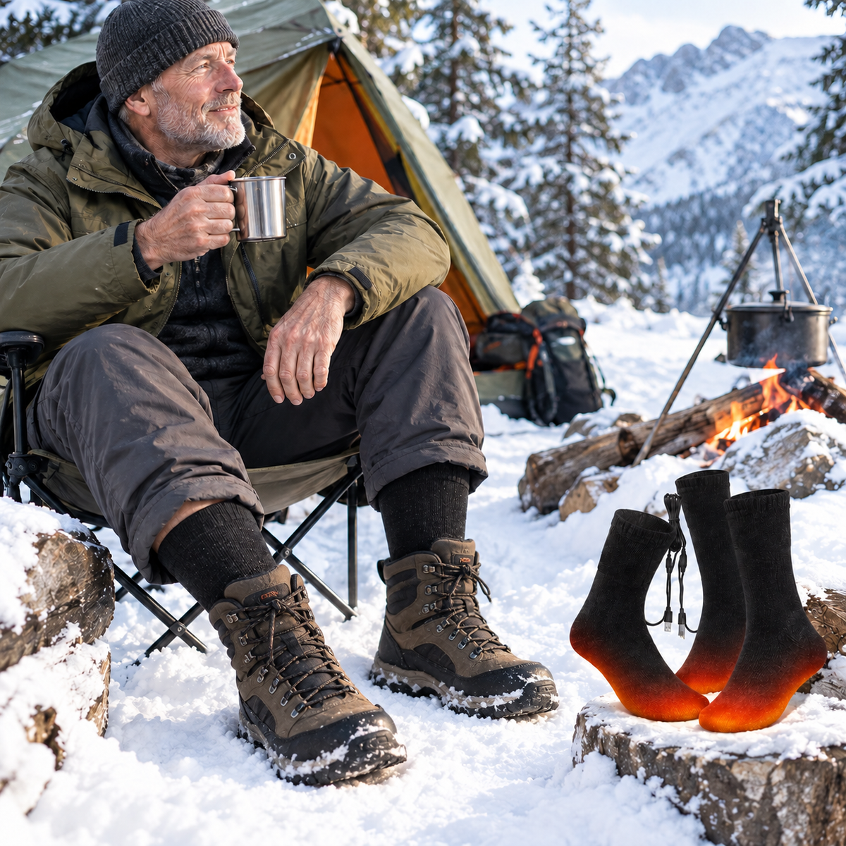 Beheizbare Socken USB mit Schnellaufheizung