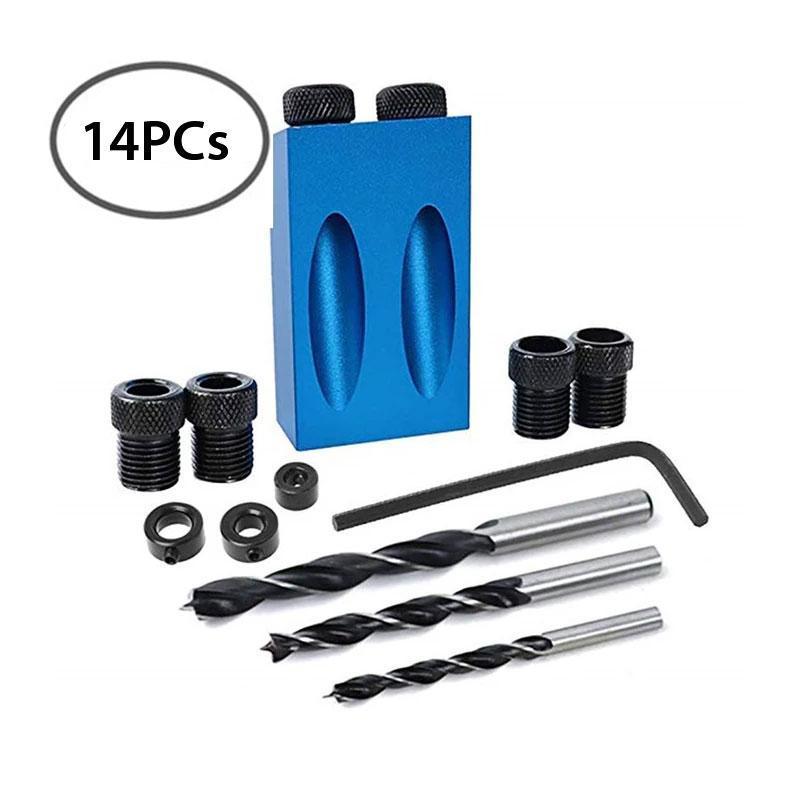 Angle Drill Positioner 15° for Precise Wood Joints