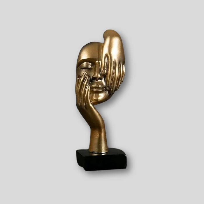 Abstract Face Sculpture Resin