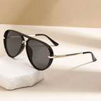 Pilotensonnenbrille mit klassischem Doppelsteg-Design