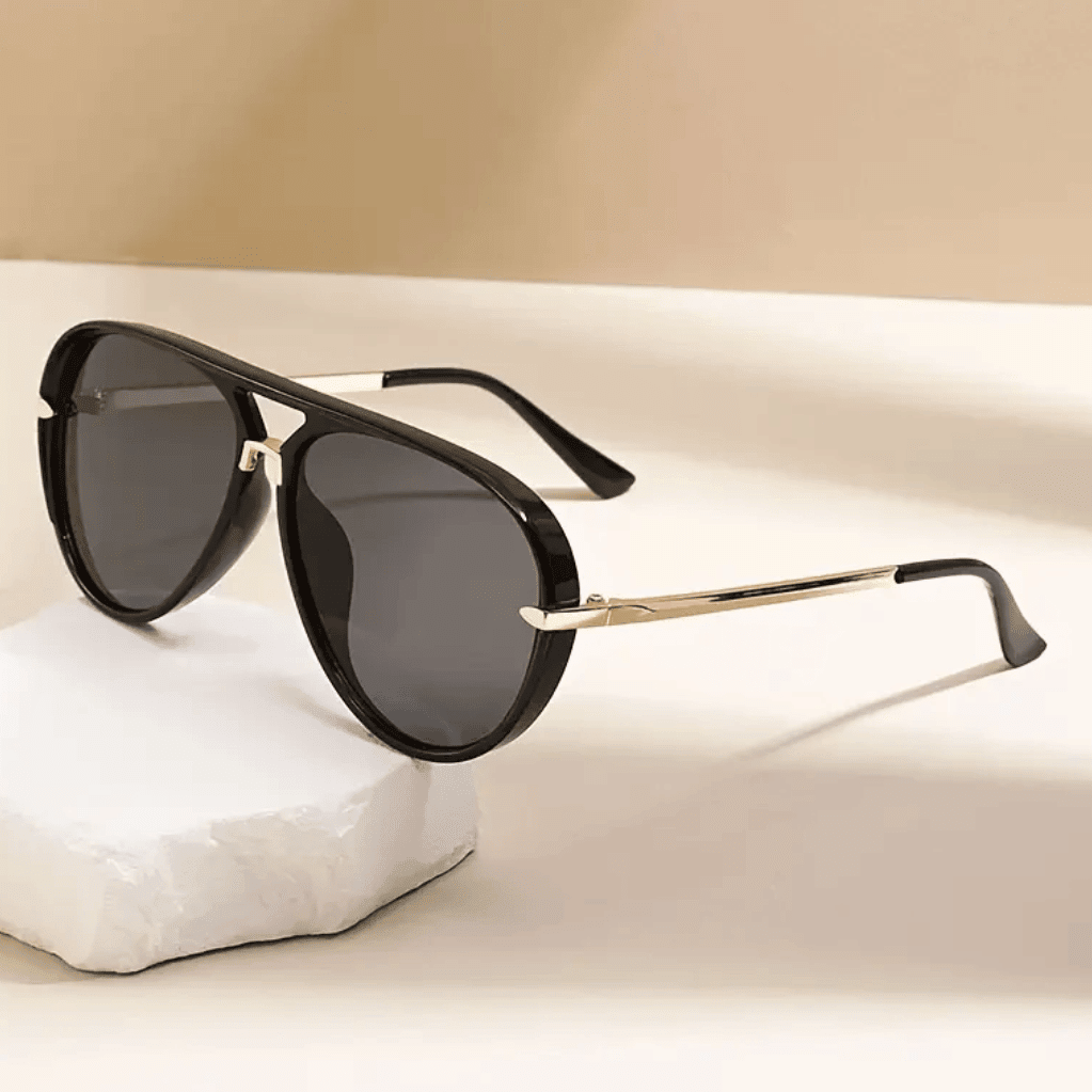Pilotensonnenbrille mit klassischem Doppelsteg-Design