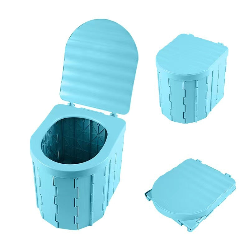 Faltbares Camping-Toilette ABS Kunststoff – Tragbar