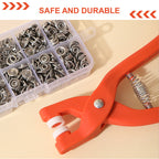 Druckknopf-Set Metall mit Befestigungszange