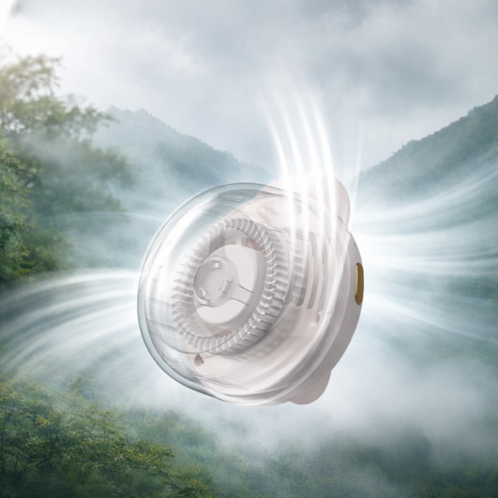 Tragbarer Clip-Ventilator mit 360° Drehung