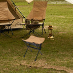Foldable Camping Stool – Portable Outdoor Seat with Mesh Storage