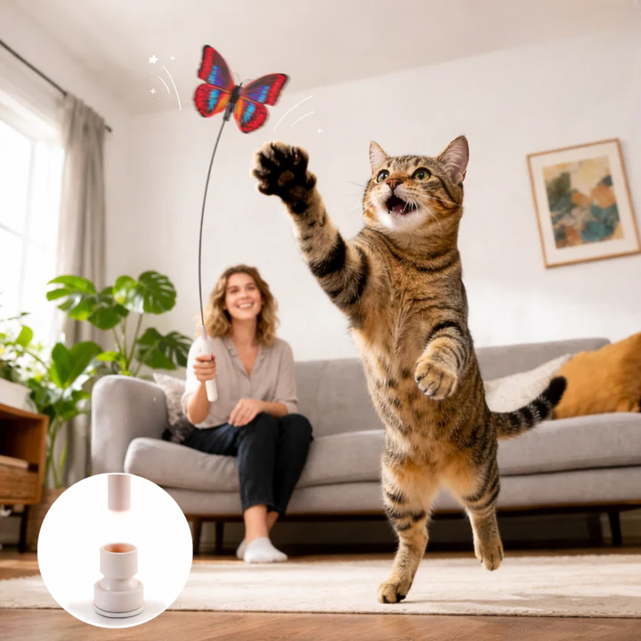 Interactive Butterfly Cat Toy – Active & Engaging