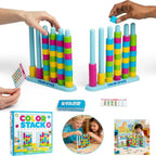 Farben-Stapelspiel für schnelles Denken und Reaktion