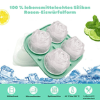 Eiswürfelform Rosen 3D Silikon 6 cm