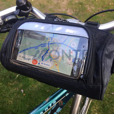 Fahrrad-Lenkertasche mit Touchscreen-Fenster – Navigieren ohne Hände