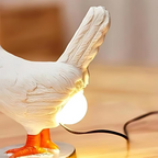Hühner-Tischlampe – Witzige Dekoration mit warmem Licht