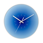 Glass Wall Clock with Modern Design – 30 cm Diameter