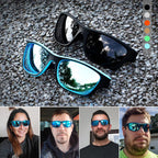 Polarisierte Sportsonnenbrille mit flexiblem Rahmen