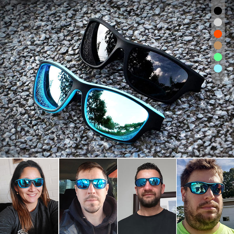 Polarisierte Sportsonnenbrille mit flexiblem Rahmen