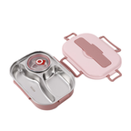 Lunchbox Edelstahl mit 3 oder 4 Fächern