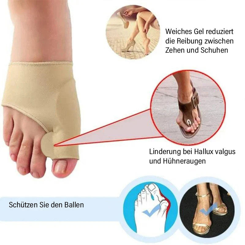 Zehenschutz mit Gel-Polster – Weiche Korrektur bei Hallux valgus