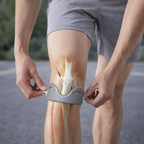 Knee brace with silicone patella support