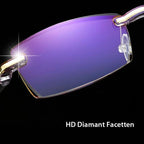 Lesebrille mit Blaulichtfilter – Randlos, 17g leicht