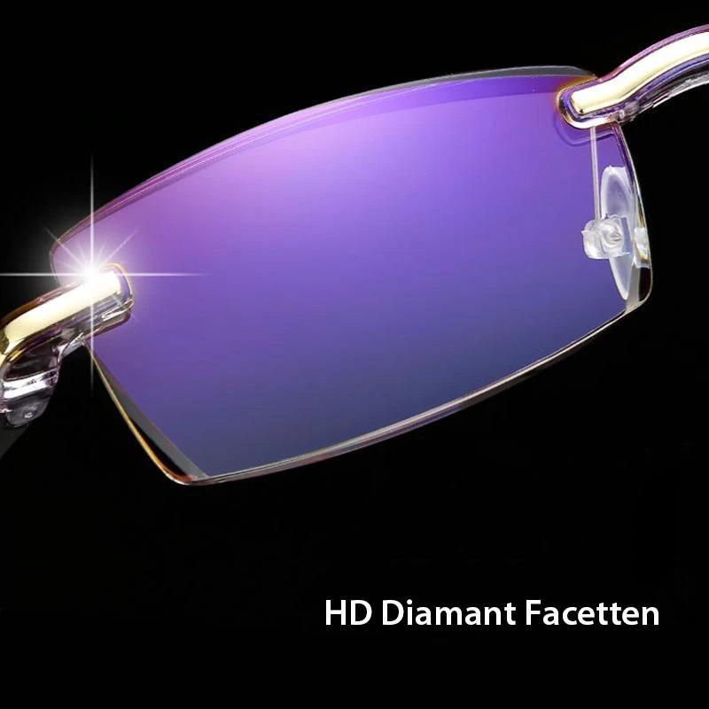 Lesebrille mit Blaulichtfilter – Randlos, 17g leicht