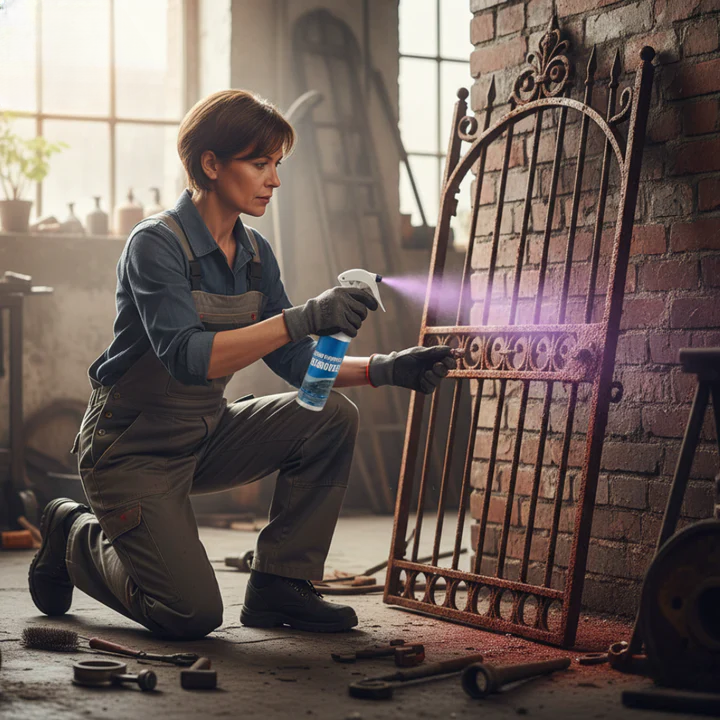Rostentferner-Spray – Sauberes Metall in wenigen Minuten