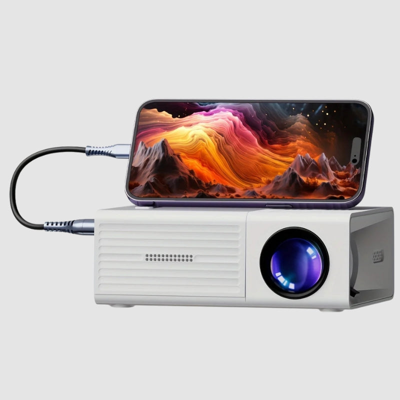 Mini-Beamer Tragbar – 3.000 Lumen, HDMI & USB kompatibel