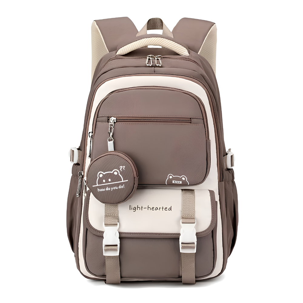 Kawaii Schulrucksack mit mehreren Fächern und Mini-Tasche