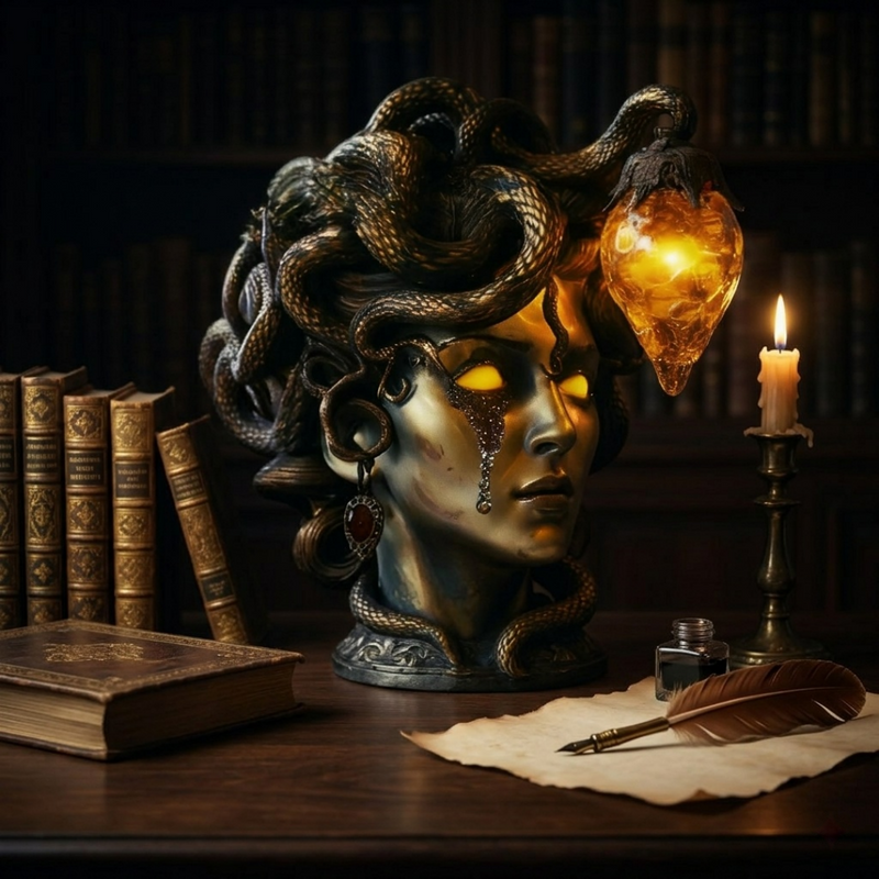 Medusa-Tischlampe mit LED-Beleuchtung