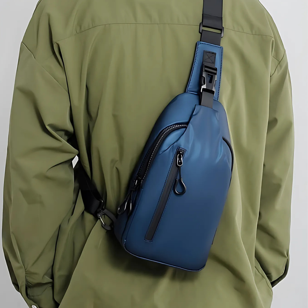 Anti-theft crossbody bag with waterproof protection