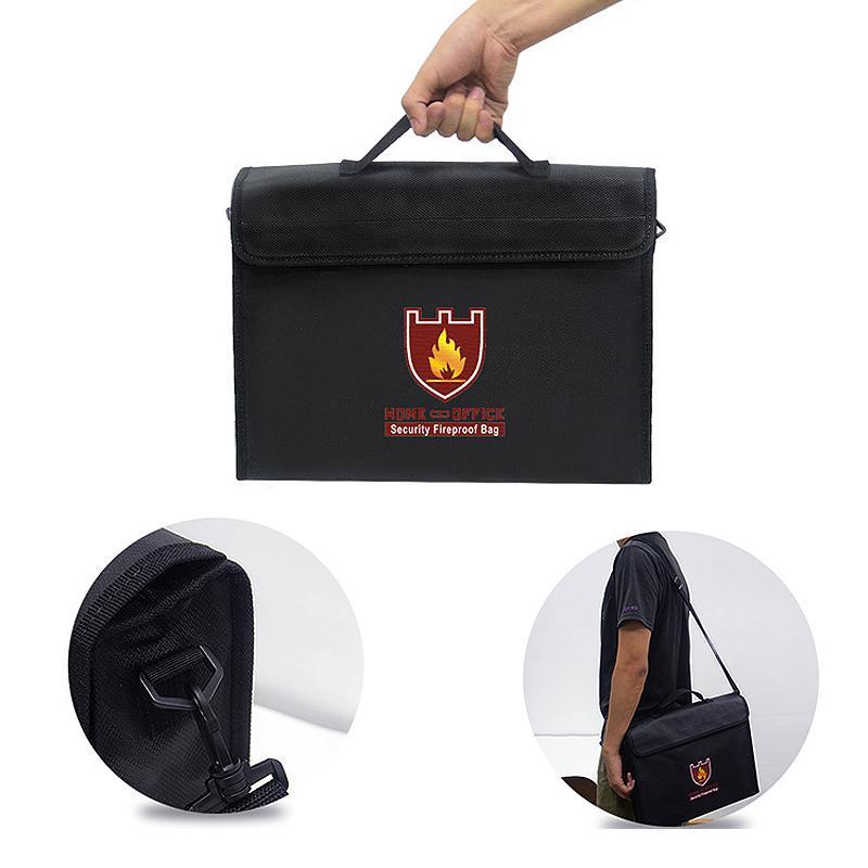 Fireproof document bag with shoulder strap cm